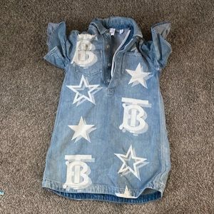 Only worn once blue jeans dress -Burberry
